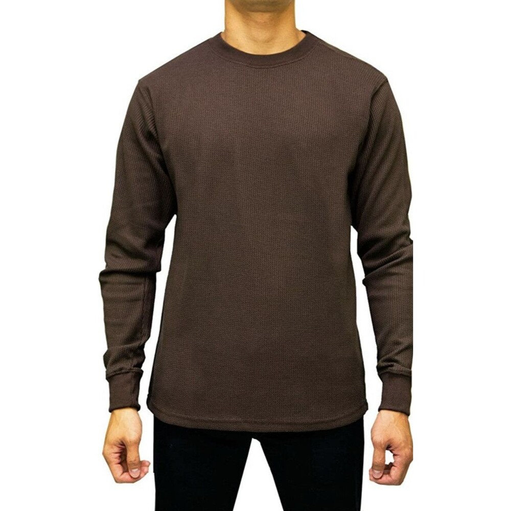 Thermal Long Sleeve Shirt Waffle 5XL Brown Access
